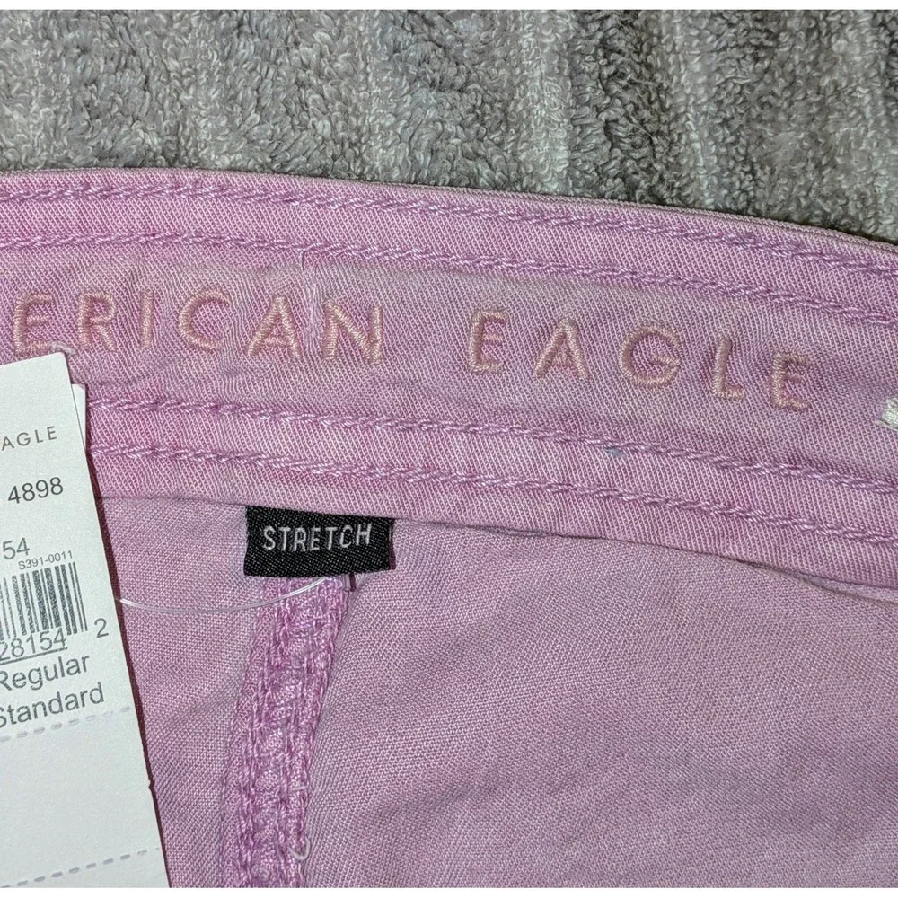 American Eagle Dreamy Drape Pants Lilac Purple Drawstring Size 00 NWT $60 - Picture 9 of 11